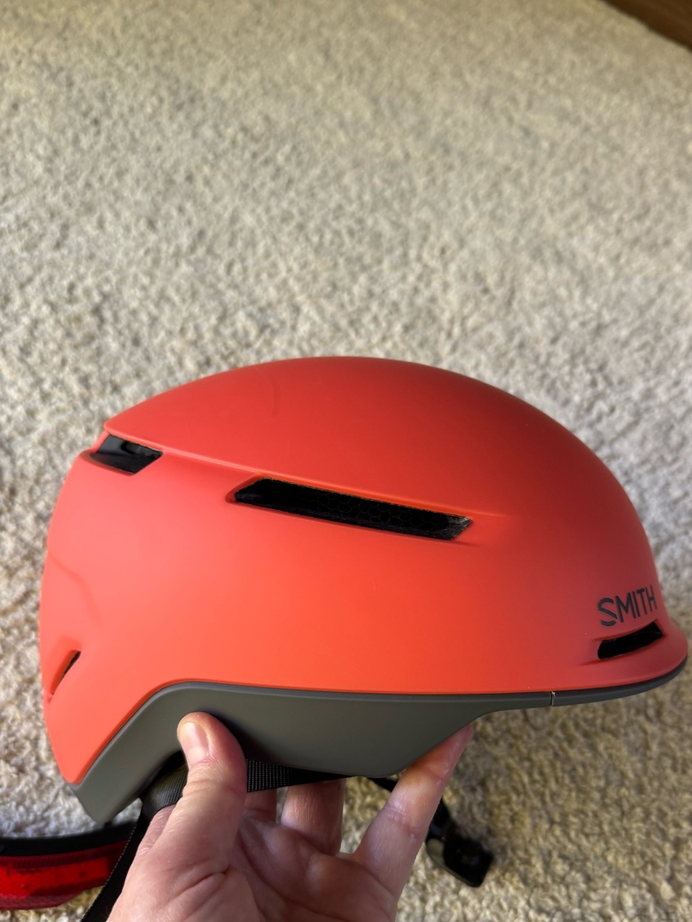 SMITH Coral-Orange Matte bike Helmet